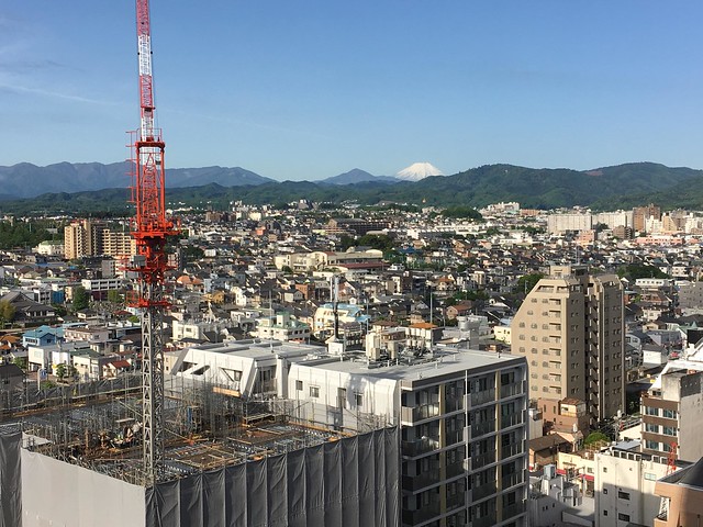 今朝は久しぶりに富士山がよく見えました。