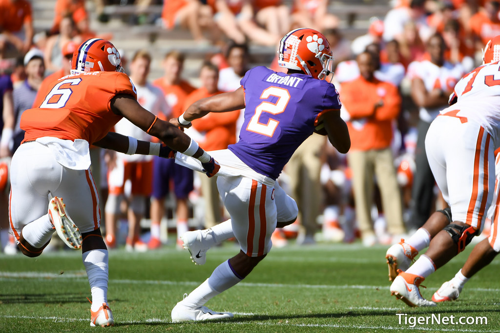 Clemson Football Photo of Kelly Bryant and mikejonesjr and springgame