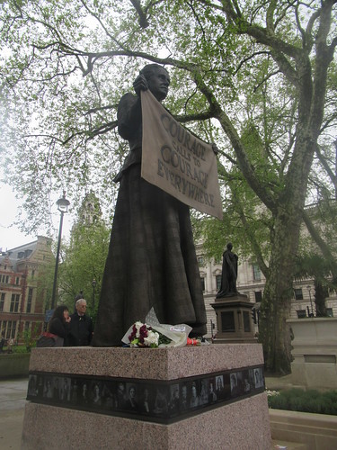 Courage Calls to Courage Everyone, Dame Millicent Garrett Fawcett 1847-1929 (Suffragist), Gillian Wearing (Sculptor), Parliament Square, Westminster, London