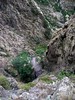 Le départ du canyon sous le col 1150 m vers le Fangu